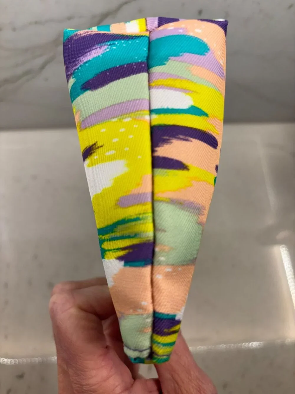 CLINIQUE Abstract Brushstroke Rainbow Makeup Bag Cosmetic Pouch Travel Case